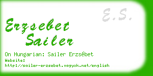 erzsebet sailer business card